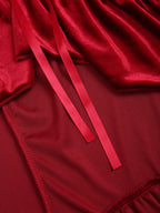 Burgundy Satin Slip Dress Sweetheart Neck Asymmetric Hem Cocktail Midi Evening Gown