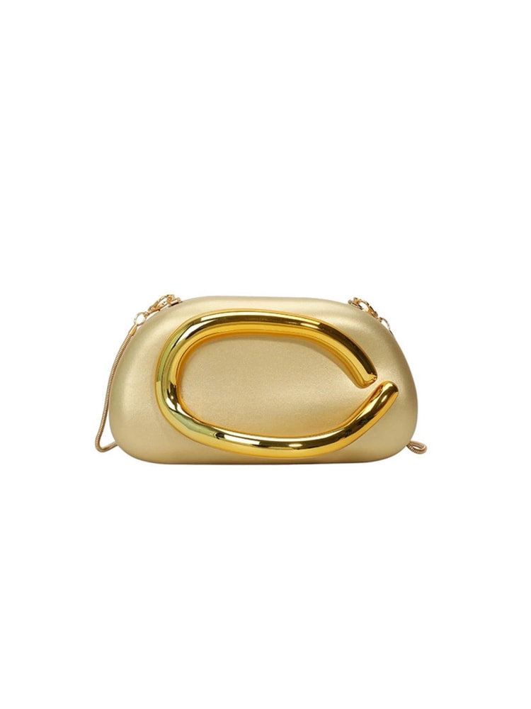 Elegant Satin Evening Clutch Bag with Chain Strap for Weddings and Parties