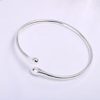 Luxury Gold Cuff Bracelet Adjustable Stainless Steel Droplet Bangle for Women