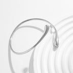 Luxury Gold Cuff Bracelet Adjustable Stainless Steel Droplet Bangle for Women