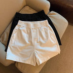 White Shorts For Women, Elegance Women Shorts, High Waisted A Line Slim Casual Hot Girl Straight Pants