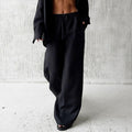 Linen Blend Wide Leg Pants for Women