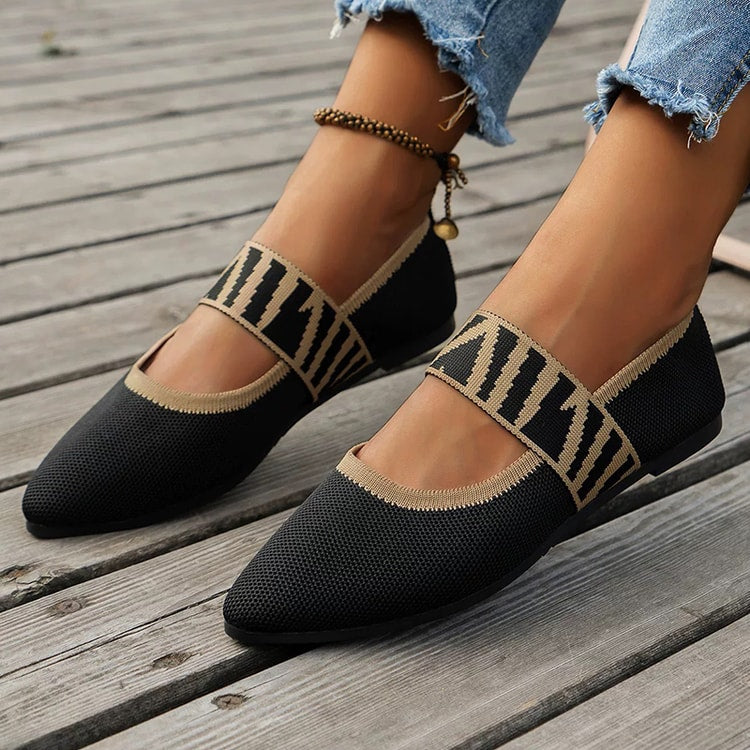 Comfortable Womens Ballet Flats Elegant Low Heel Sneakers for Everyday Wear