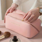 Luxury Women's Makeup Organizer and Travel Cosmetic Bag with Zipper