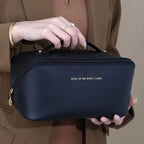 Luxury Women's Makeup Organizer and Travel Cosmetic Bag with Zipper
