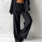 Linen Blend Wide Leg Pants for Women